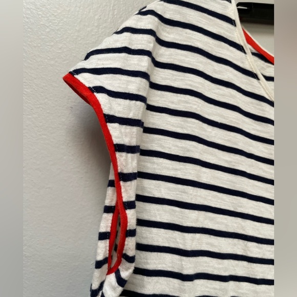 Boden Paulina Jersey Dress Red Pop Colorblock 10R - Picture 4 of 7